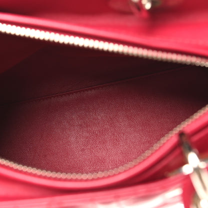 Christian Dior Lambskin Cannage Medium Pearl Lady Dior Dark Pink 5 of 11