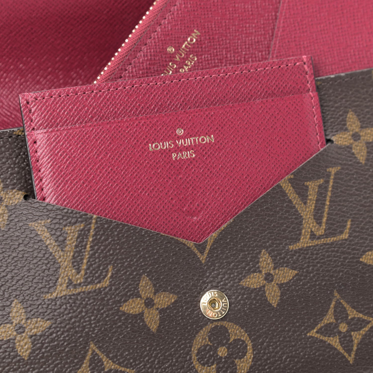 Louis Vuitton Monogram Jeanne Wallet Fuchsia 6 of 6