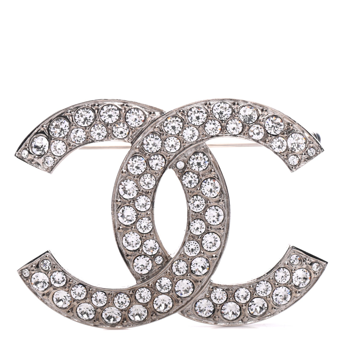 Crystal Palais Garnier CC Brooch Silver