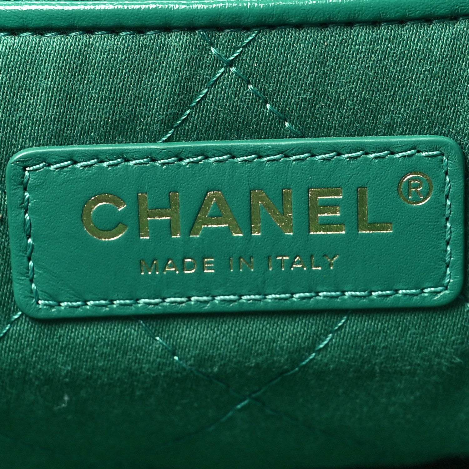 Chanel Shiny Calfskin Quilted Small Chanel 22 Green 7 of 13