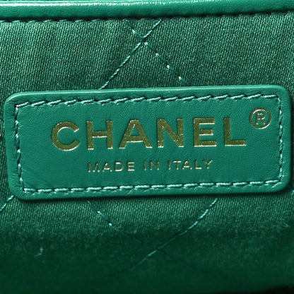 Chanel Shiny Calfskin Quilted Small Chanel 22 Green 7 of 13