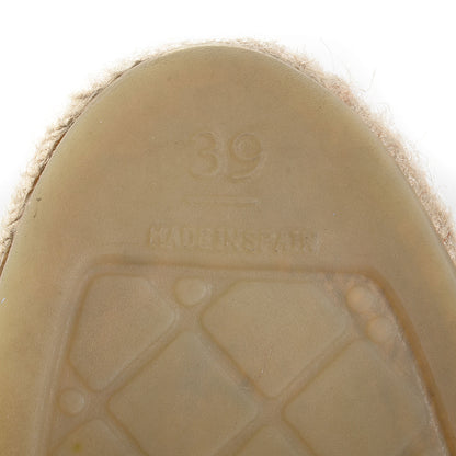 Chanel Lambskin CC Espadrilles 39 Black 6 of 8