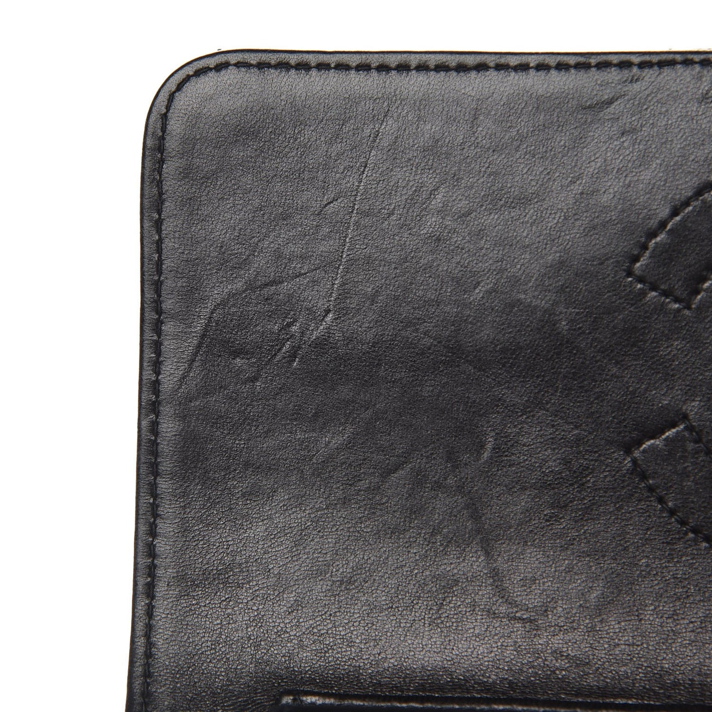 Lambskin Quilted Small Single Flap Black
