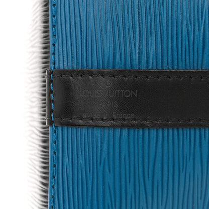 Louis Vuitton Epi Petit Bi-Color Noe Bleu Toledo Black 6 of 17
