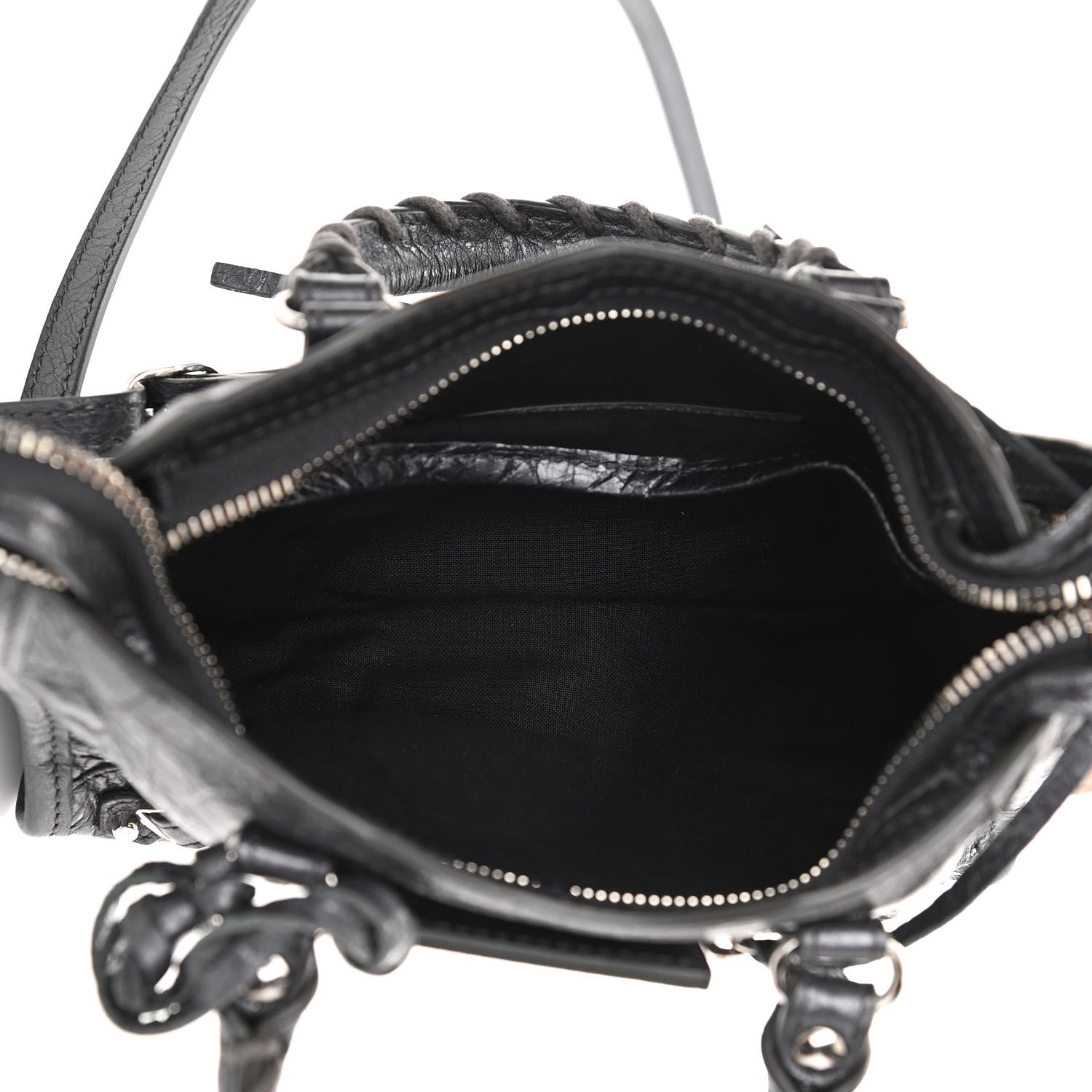 Balenciaga Agneau Classic Silver Hardware Nano City Anthracite 5 of 10