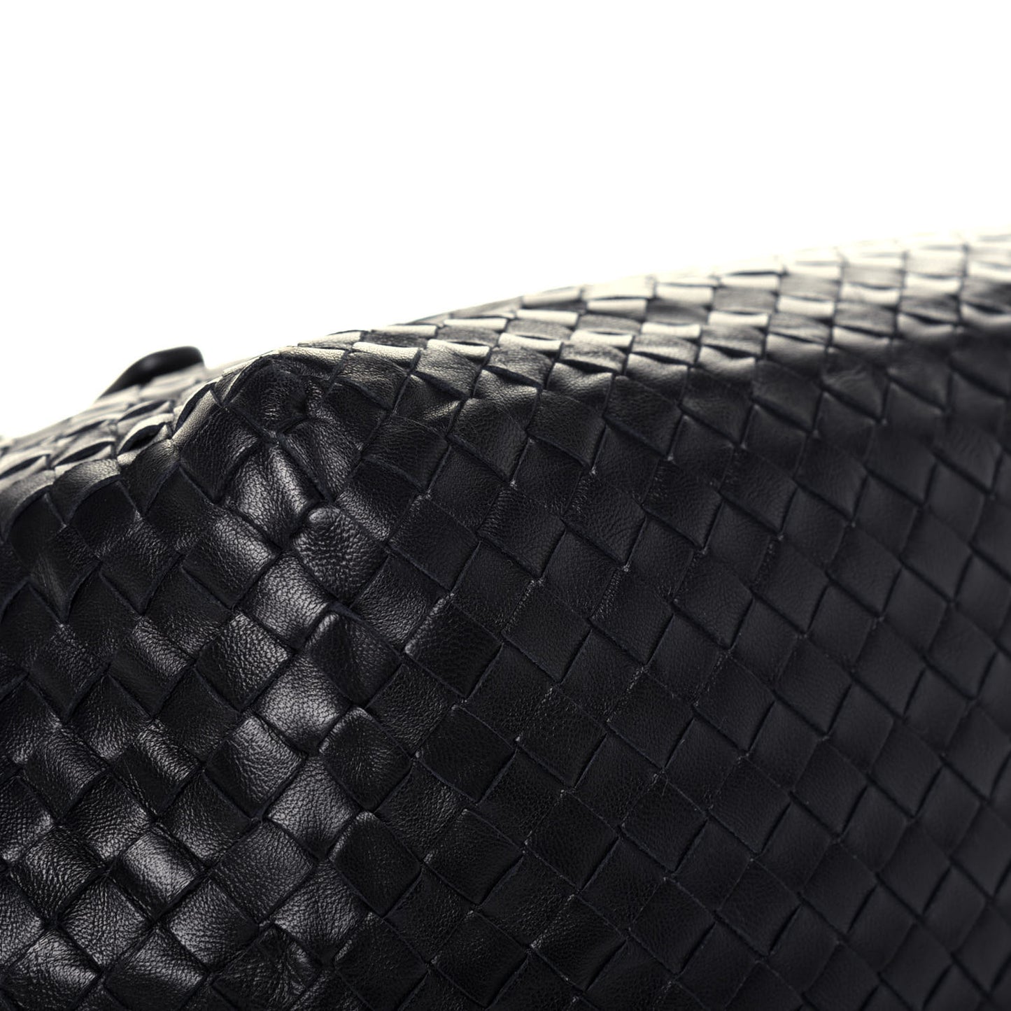 Nappa Intrecciato Medium Cesta Tote Black