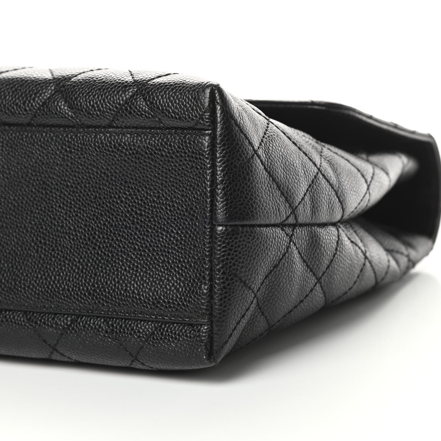 Chanel Caviar Quilted Jumbo Kelly Flap Black 10 of 11