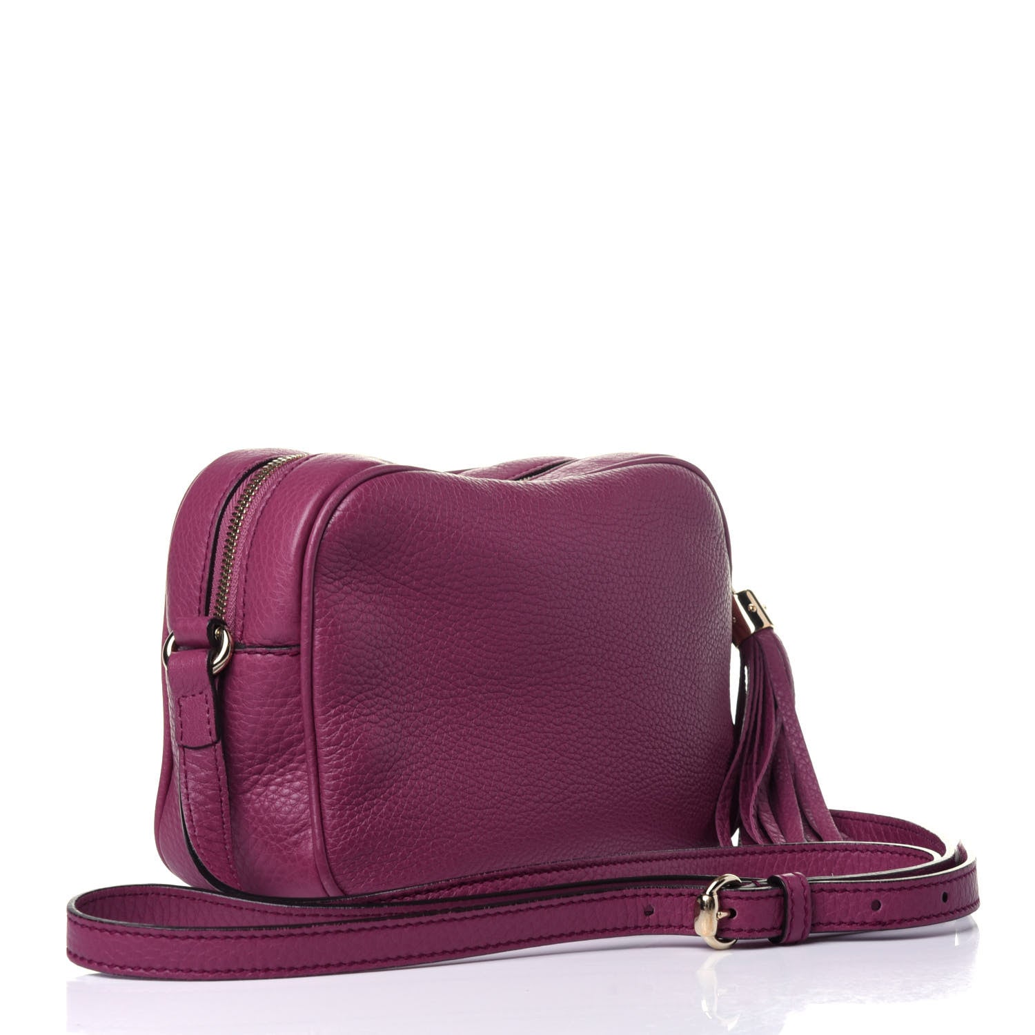 Gucci Pebbled Calfskin Small Soho Disco Bag Peonia Flower 2 of 11