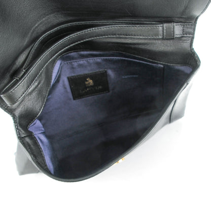 Lanvin Calfskin Miss Sartorial Envelope Clutch Black 5 of 8