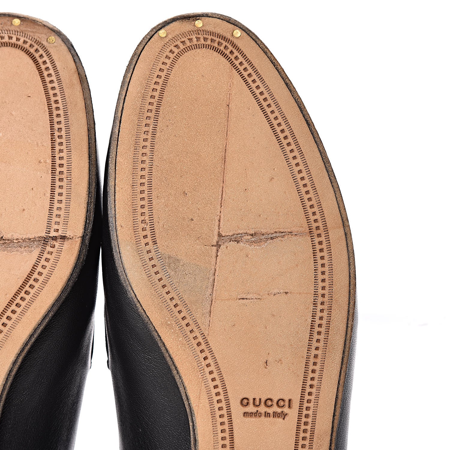 Gucci Lambskin Womens Brixton Horsebit Loafers 36 Black 13 of 16