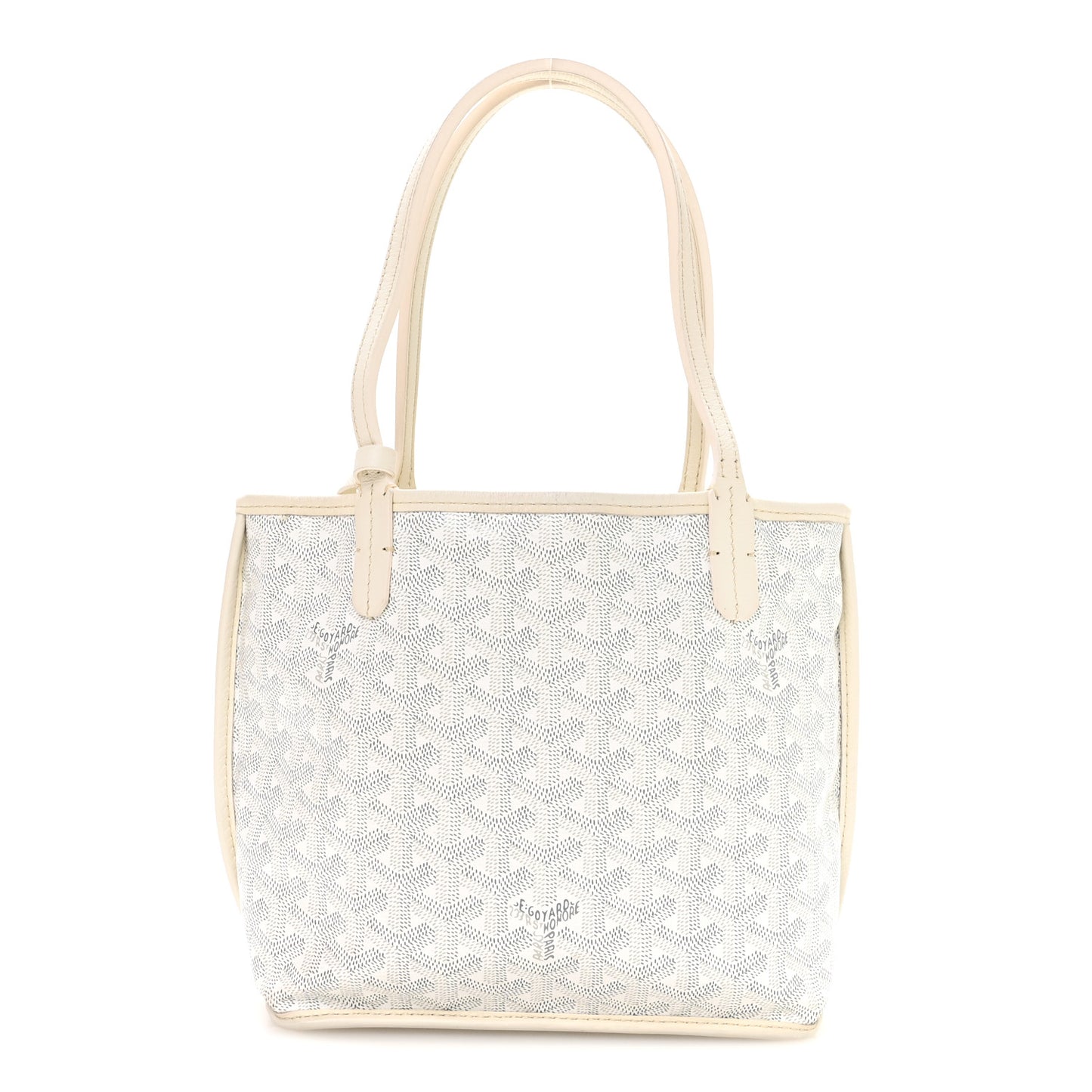 Goyardine Reversible Mini Anjou White