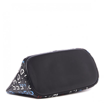Chanel Lambskin Quilted Data Center Cosmetic Case Black 3 of 8