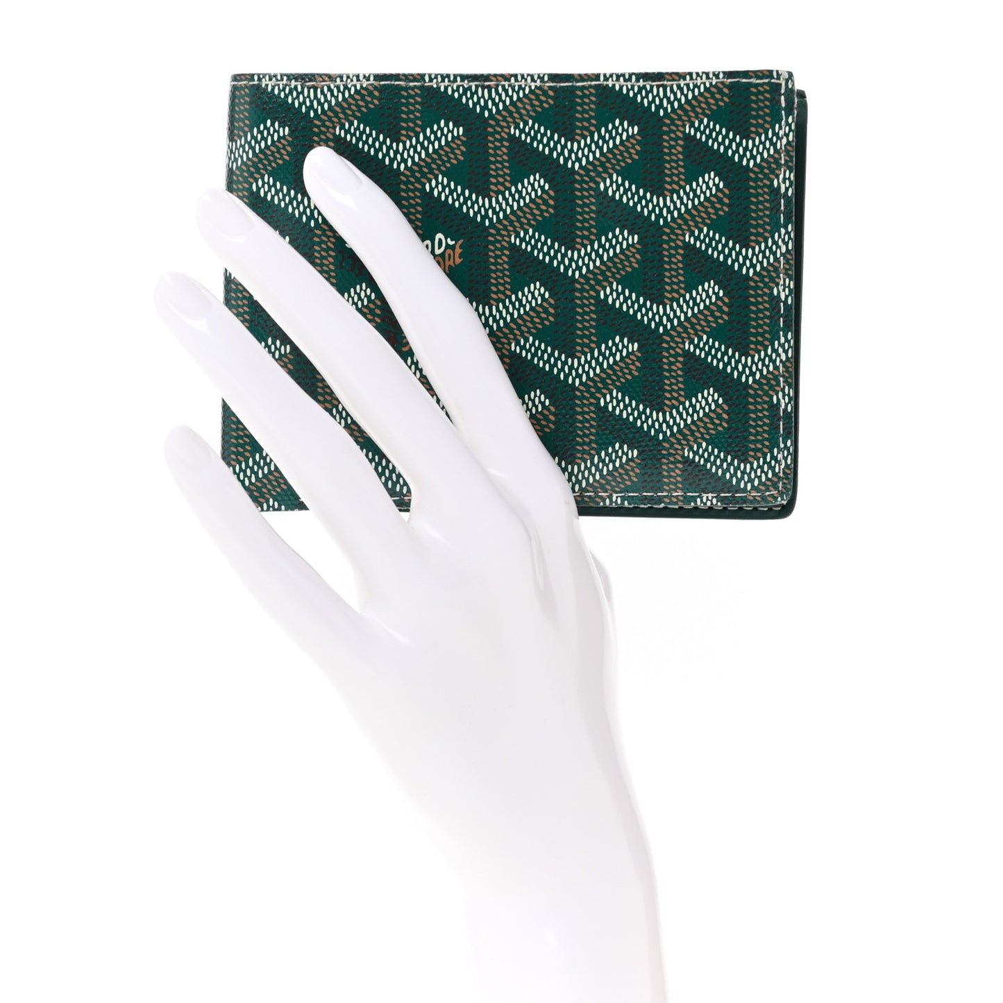 Goyardine Bi-Fold Victoire PM Wallet Green