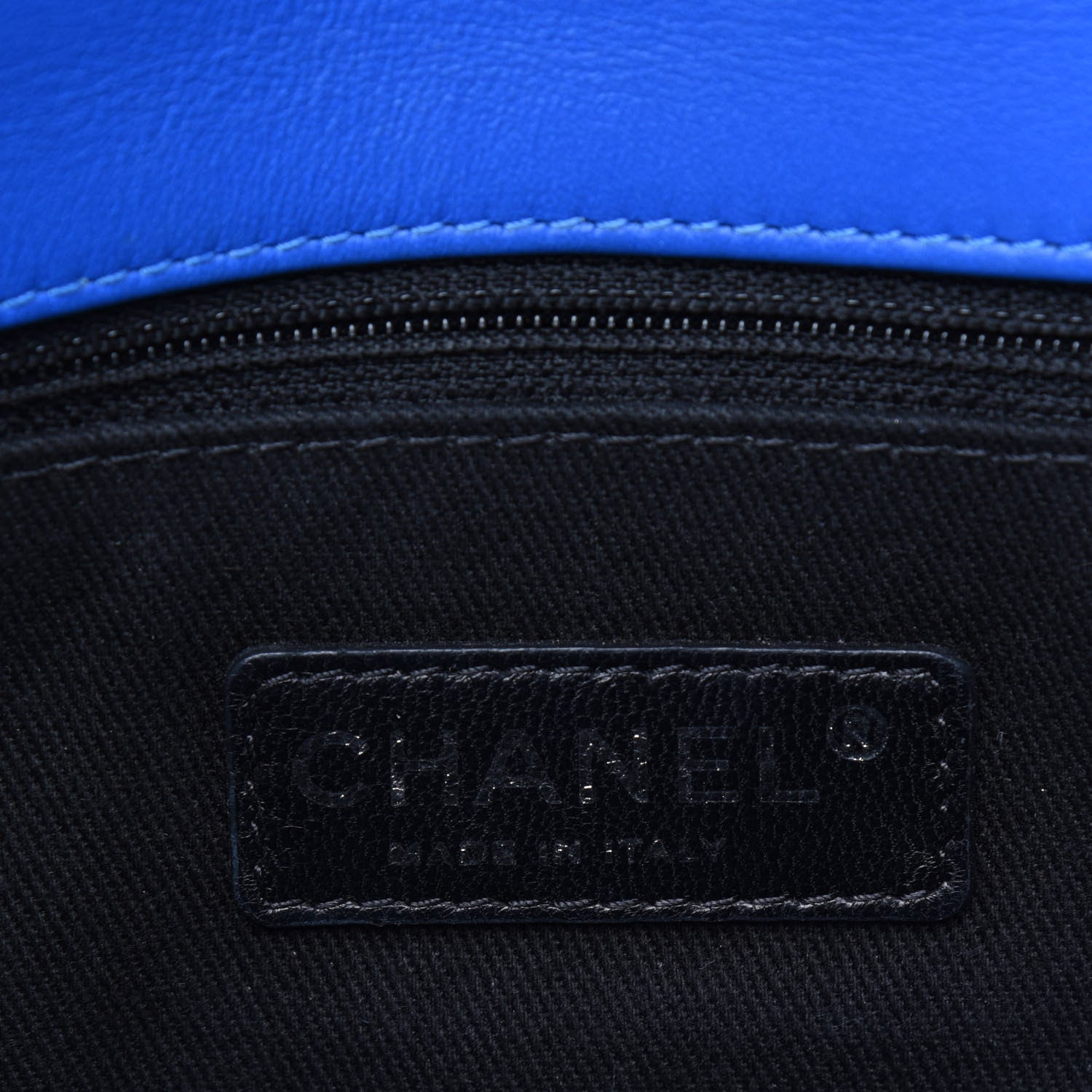 Chanel Patent Quilted Large Coco Shine Flap Blue 5 of 13