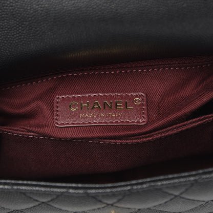 Chanel Caviar Quilted Mini Coco Handle Flap Black 8 of 10