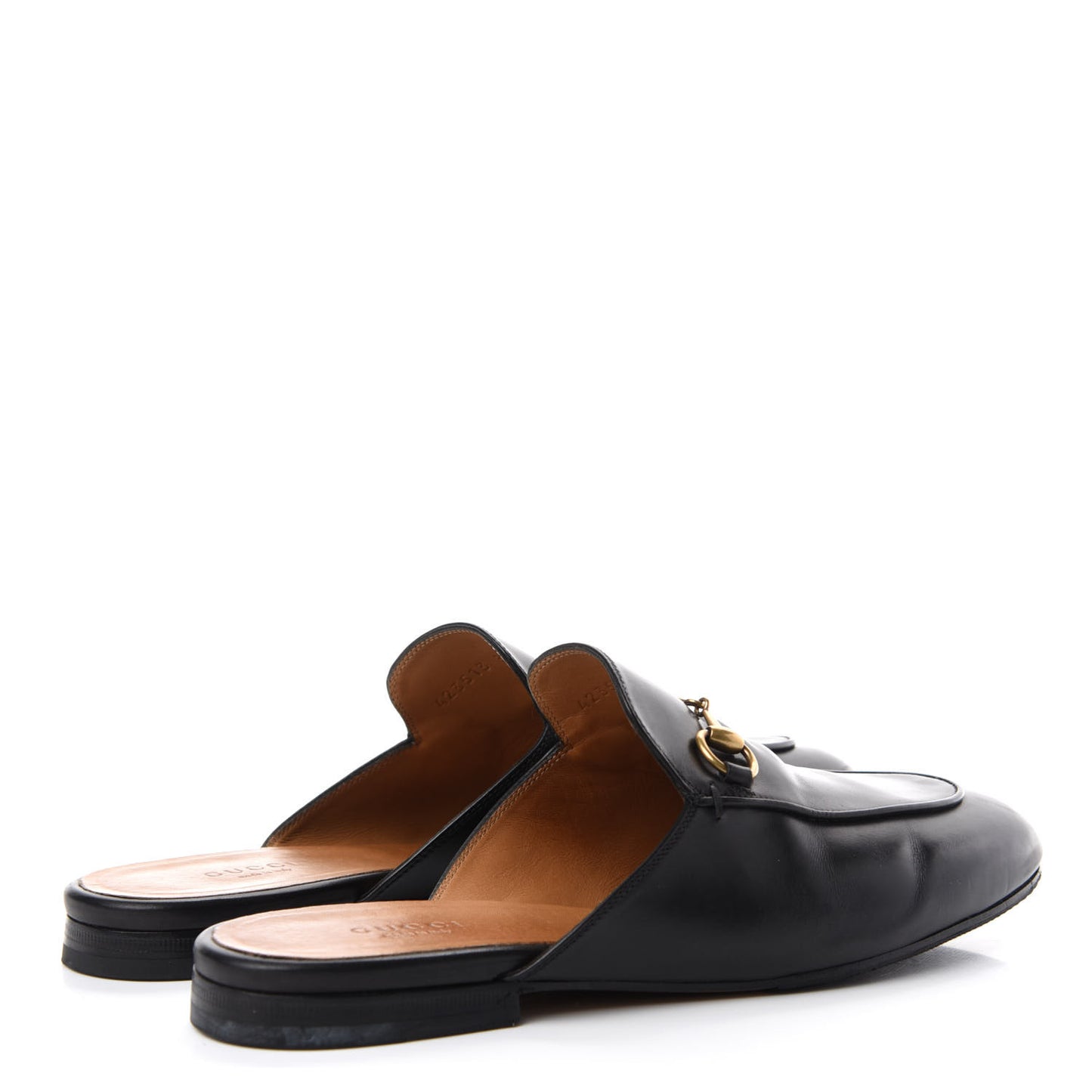 Calfskin Womens Princetown Slippers 39 Black
