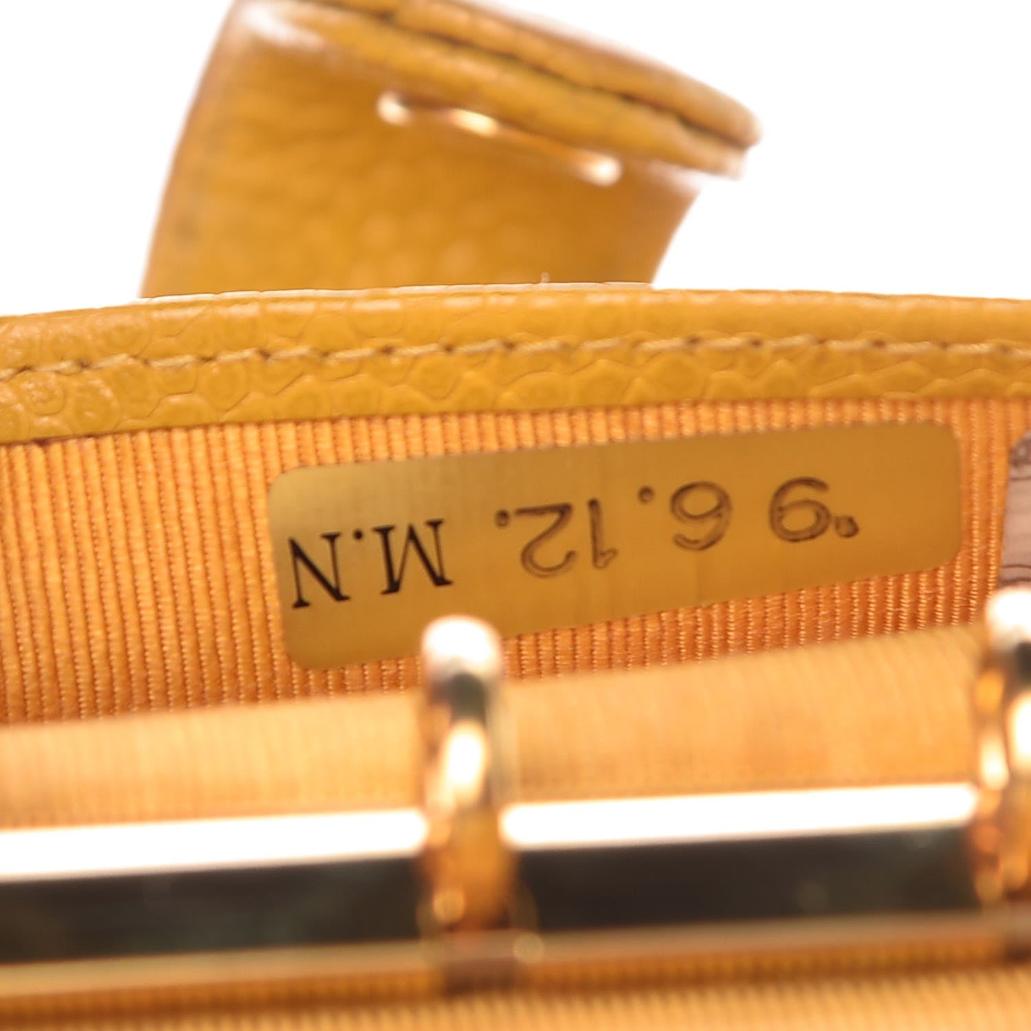 Chanel Caviar CC Mini Ring Agenda Planner Yellow 8 of 16