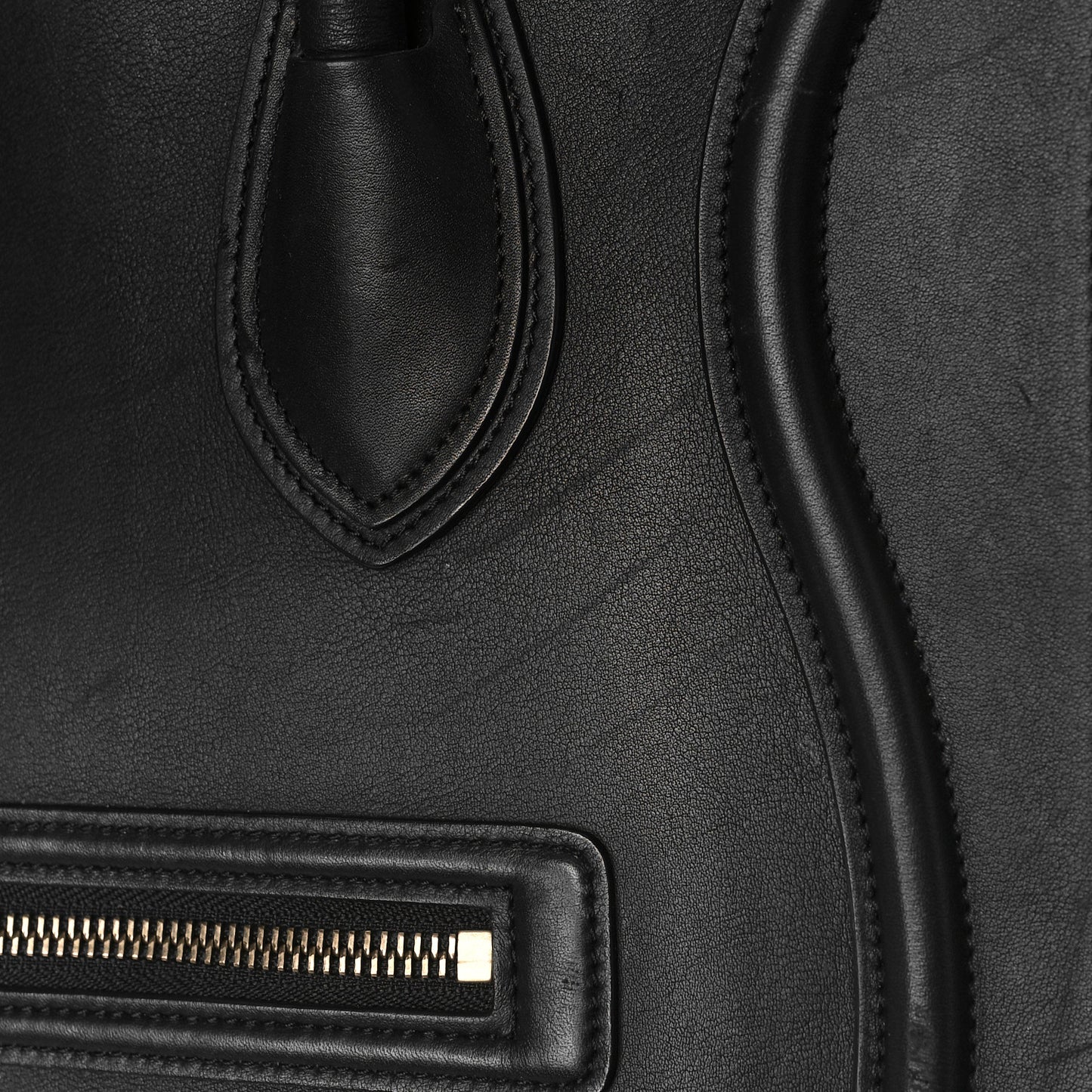 Smooth Calfskin Mini Luggage Black