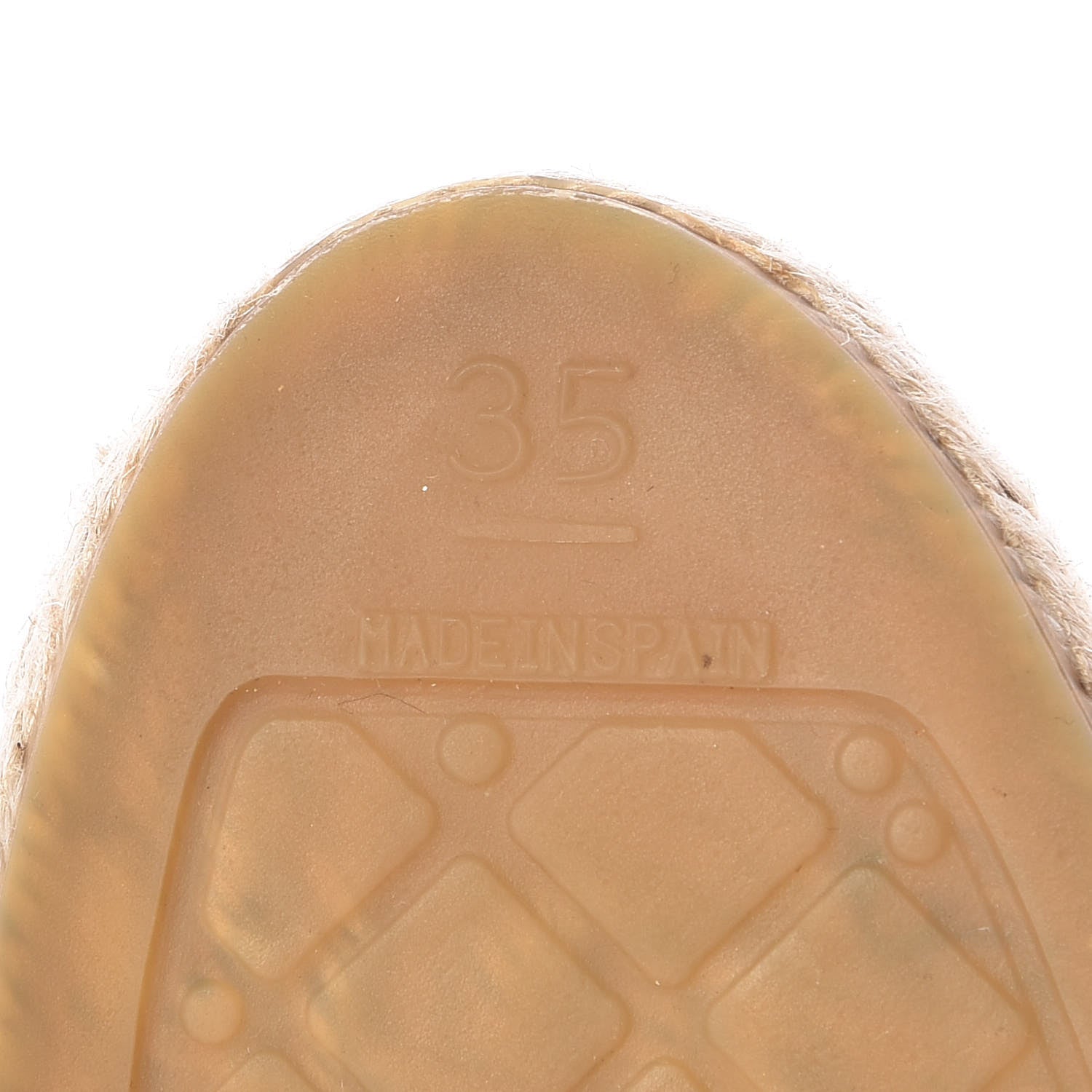 Chanel Lambskin CC Espadrilles 35 Beige Black 9 of 18
