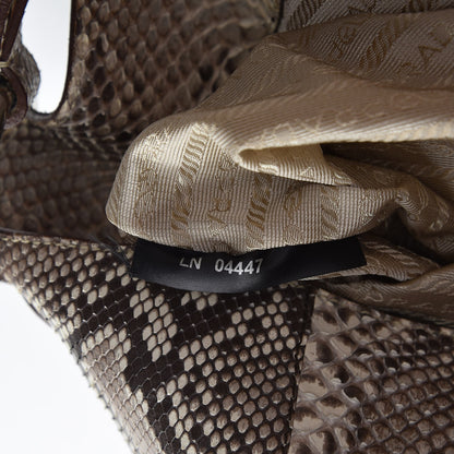 Prada Python Logo Hobo Roccia 7 of 7