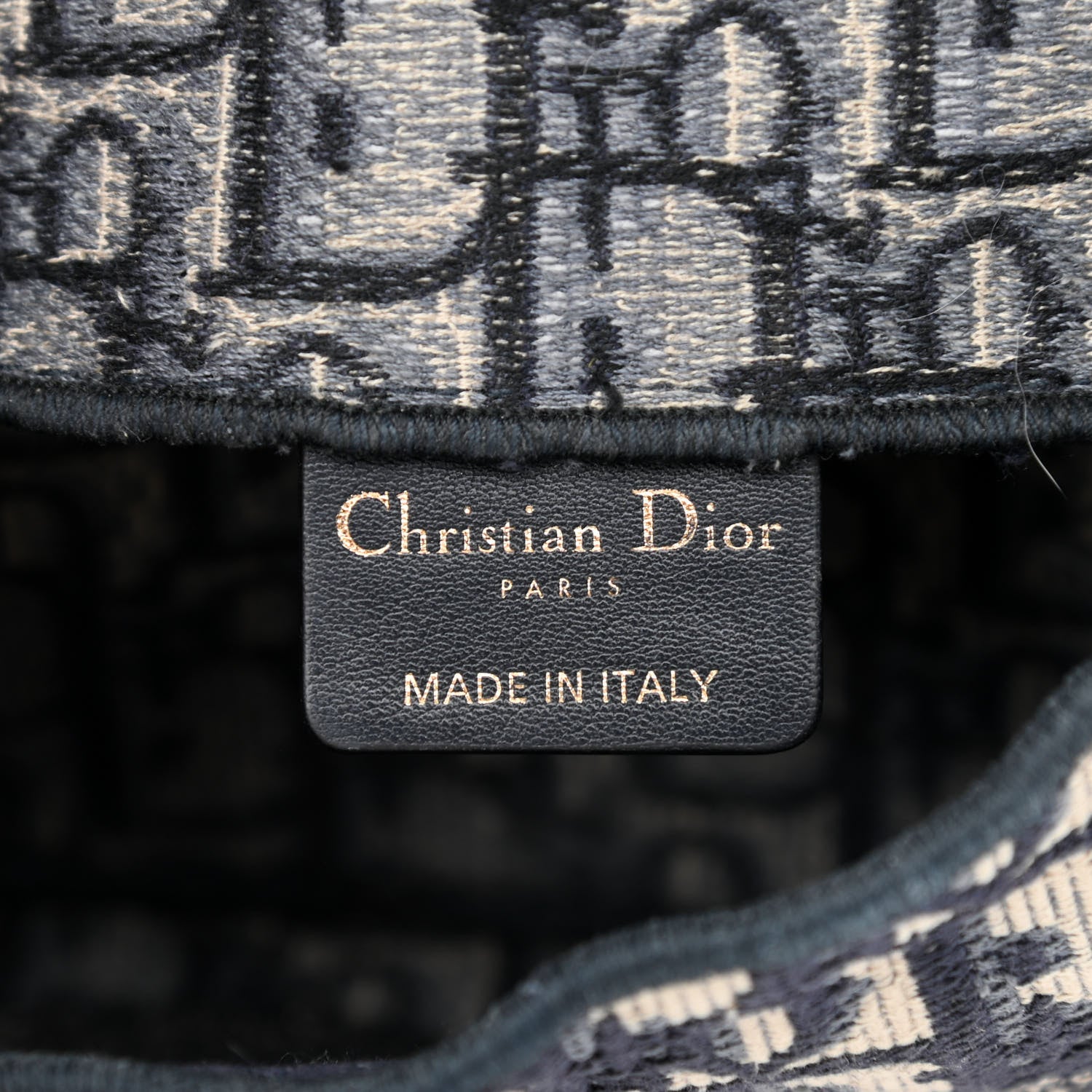 Christian Dior Oblique Slim Saddle Pouch Blue 6 of 12