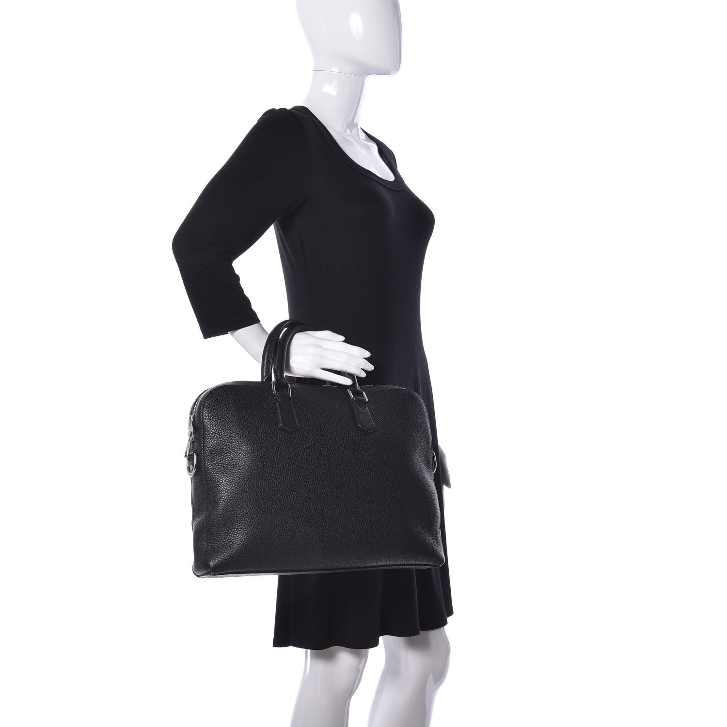 Louis Vuitton Taurillon Victor Briefcase Black 3 of 10