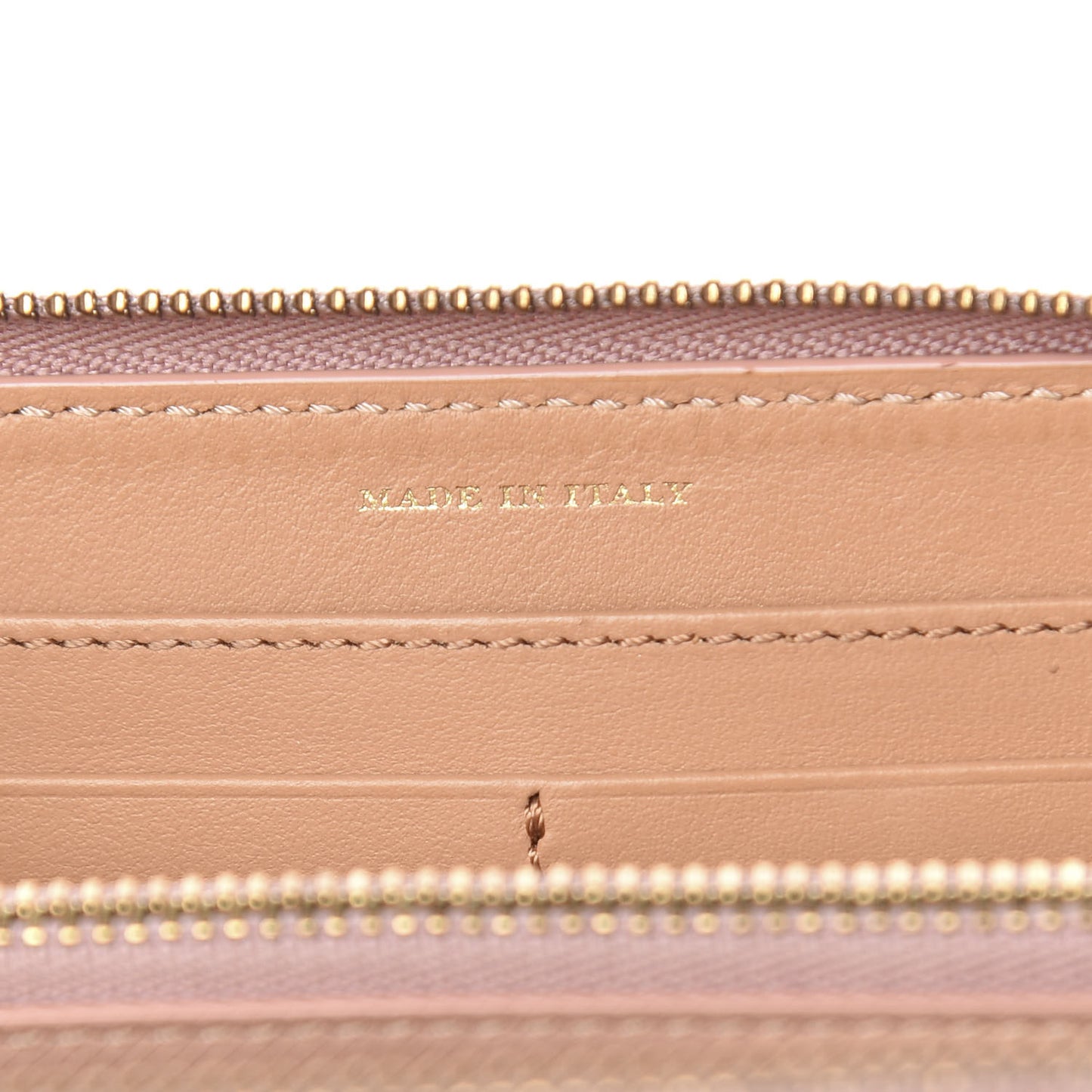 Trench Calfskin Zip Around Wallet Ash Rose