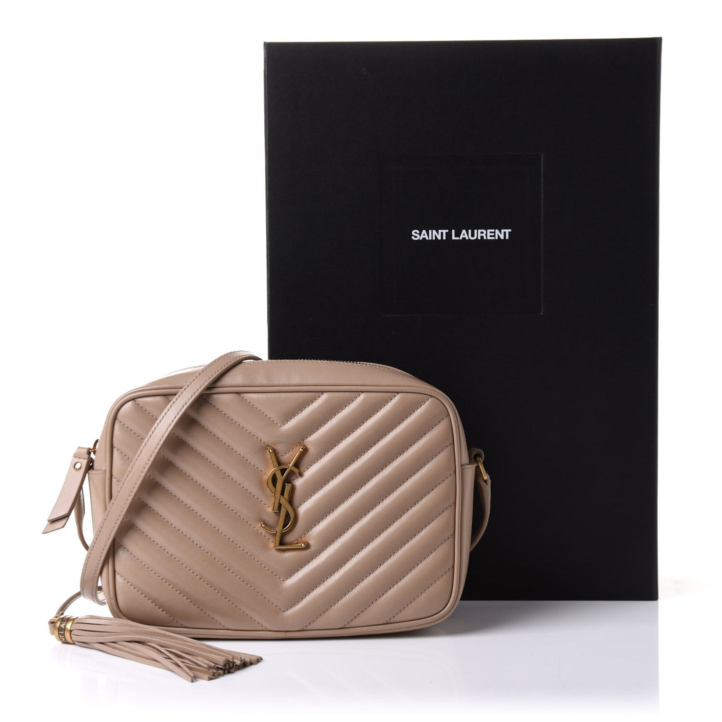 Calfskin Matelasse Monogram Lou Camera Bag Nude Powder
