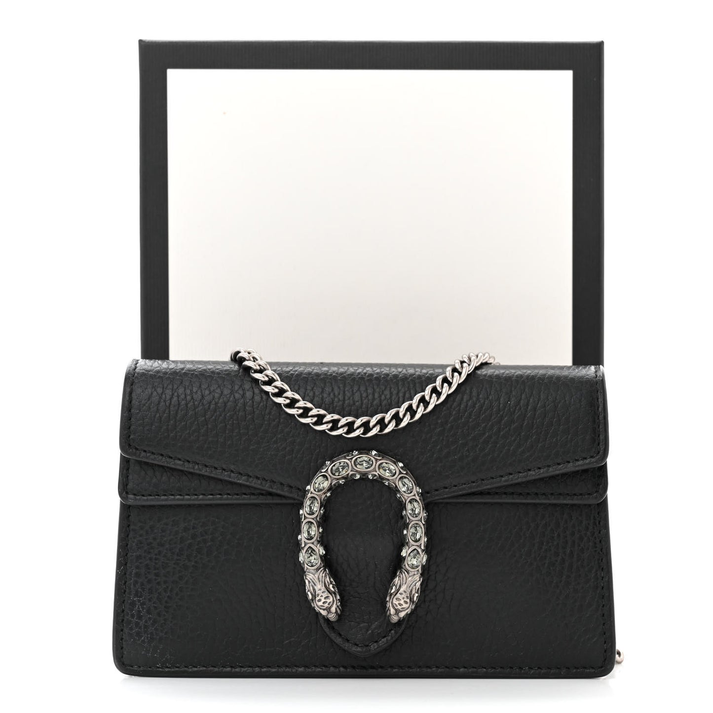 Calfskin Super Mini Dionysus Shoulder Bag Black