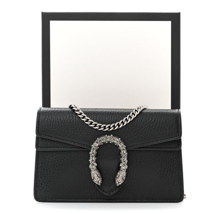 Gucci Calfskin Super Mini Dionysus Shoulder Bag Black 10 of 10