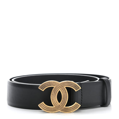 Chanel Calfskin CC Belt 70 28 Black 1 of 10