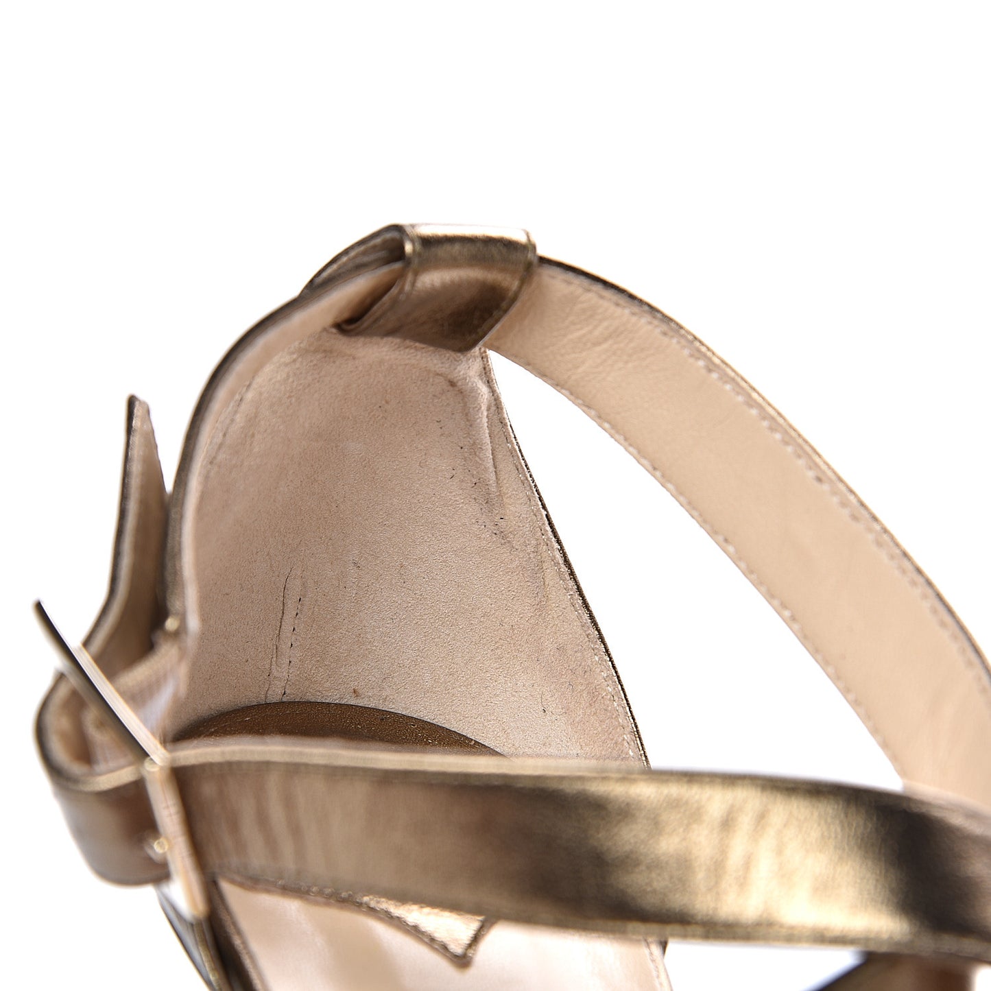 Metallic Nappa Lottie Sandals 41 Dark Gold