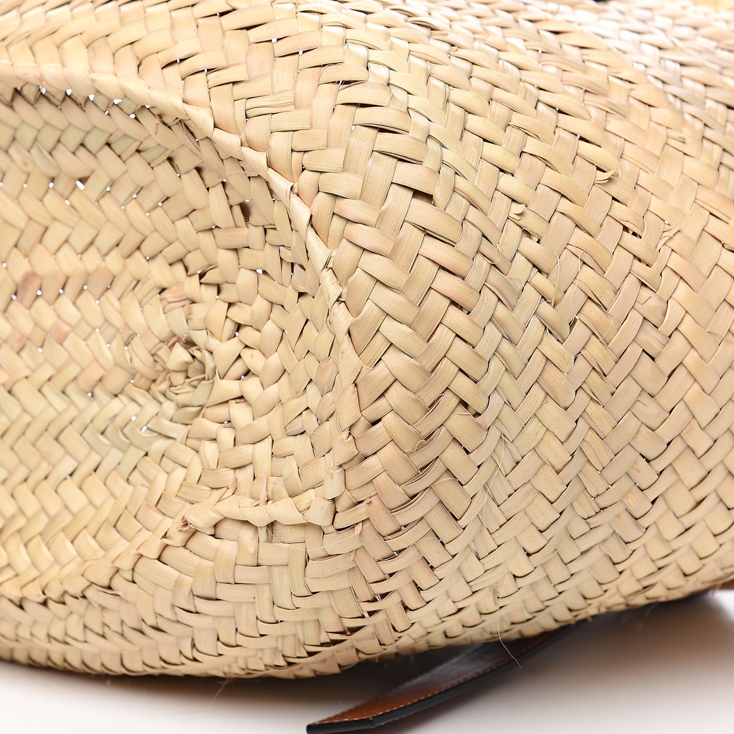 Raffia Basket Tote Bag Natural Tan