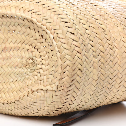 Loewe Raffia Basket Tote Bag Natural Tan 8 of 9