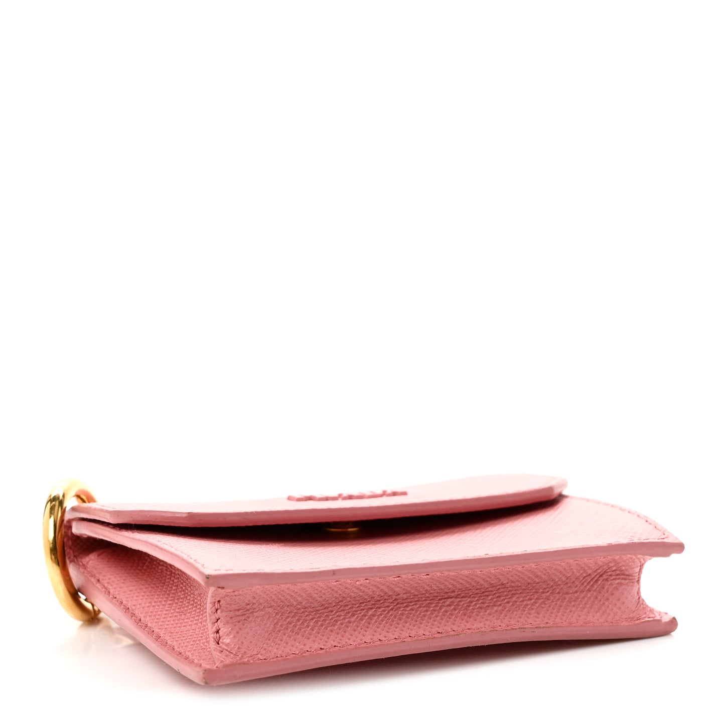 Saffiano Key Ring Card Holder Wallet Petalo