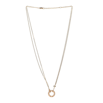 Cartier 18K Yellow Gold 2 Diamond LOVE Necklace 3 of 6