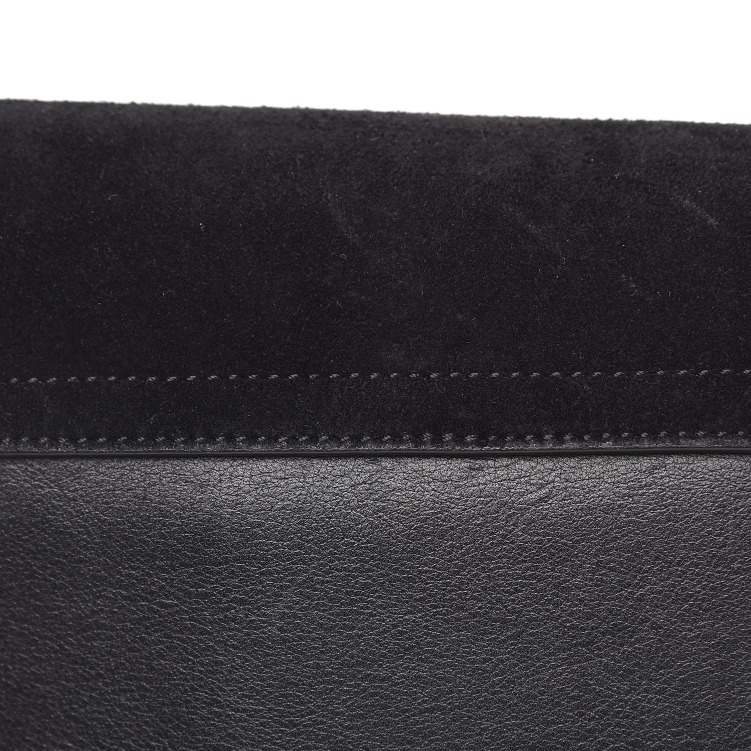 Chloe Suede Calfskin Small Faye Shoulder Bag Black 9 of 11