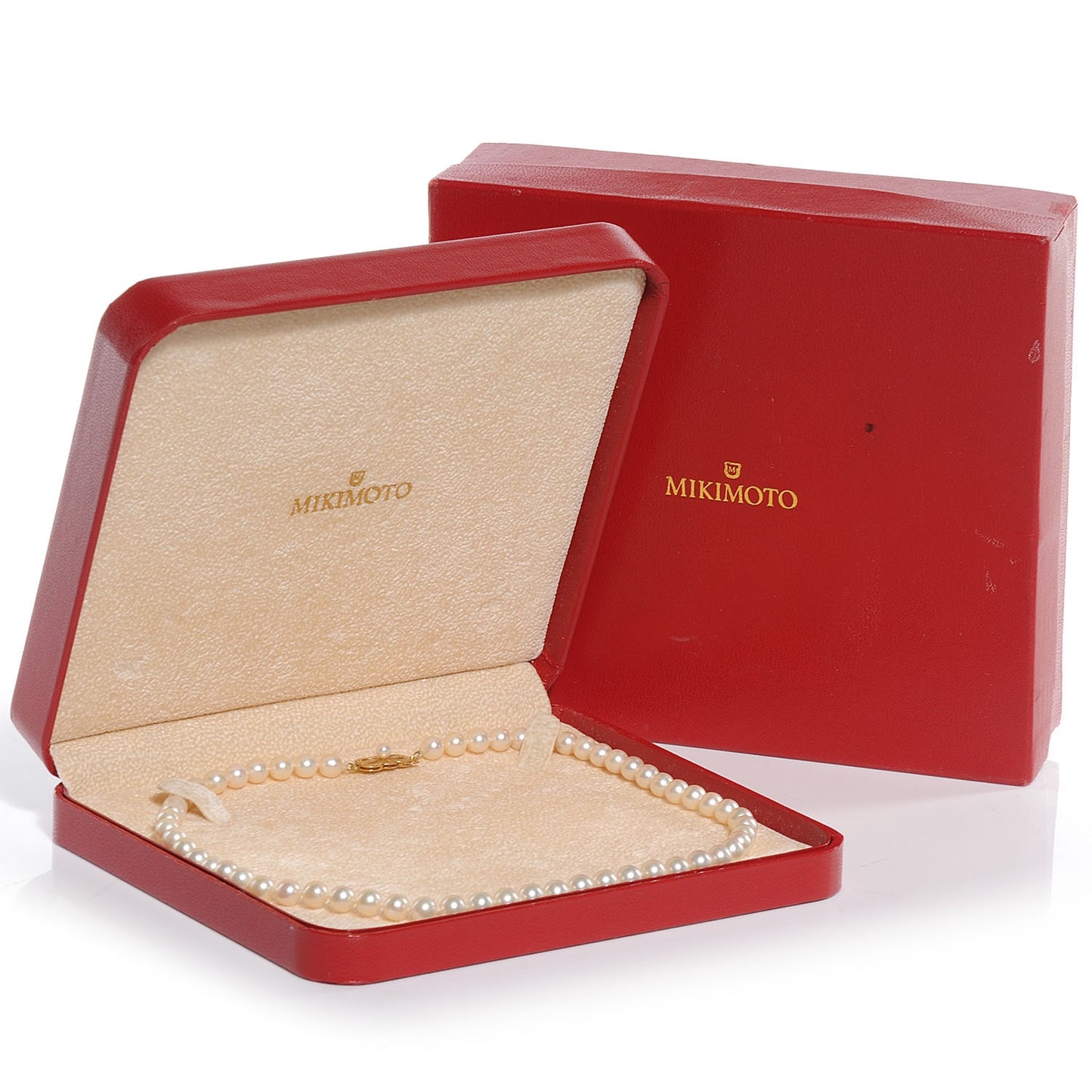 18k Gold Pearl Strand Choker 16