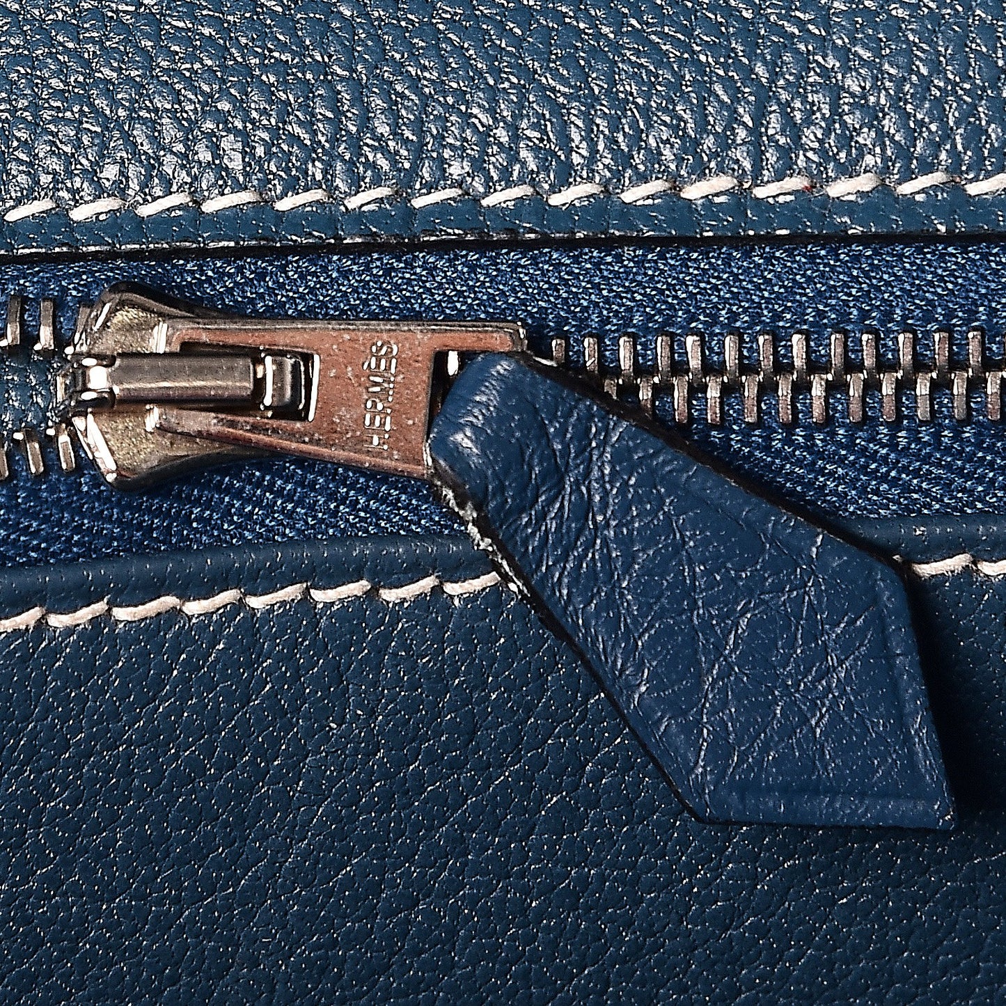 Taurillon Clemence Birkin 40 Bleu Thalassa
