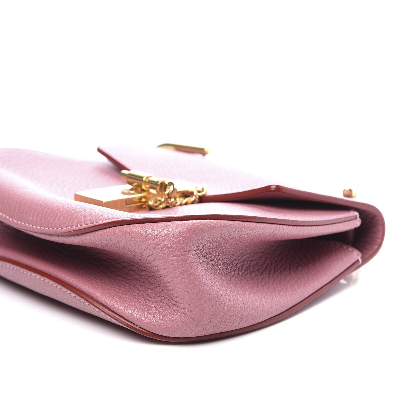 Grained Lambskin Mini Drew Shoulder Bag Washed Pink