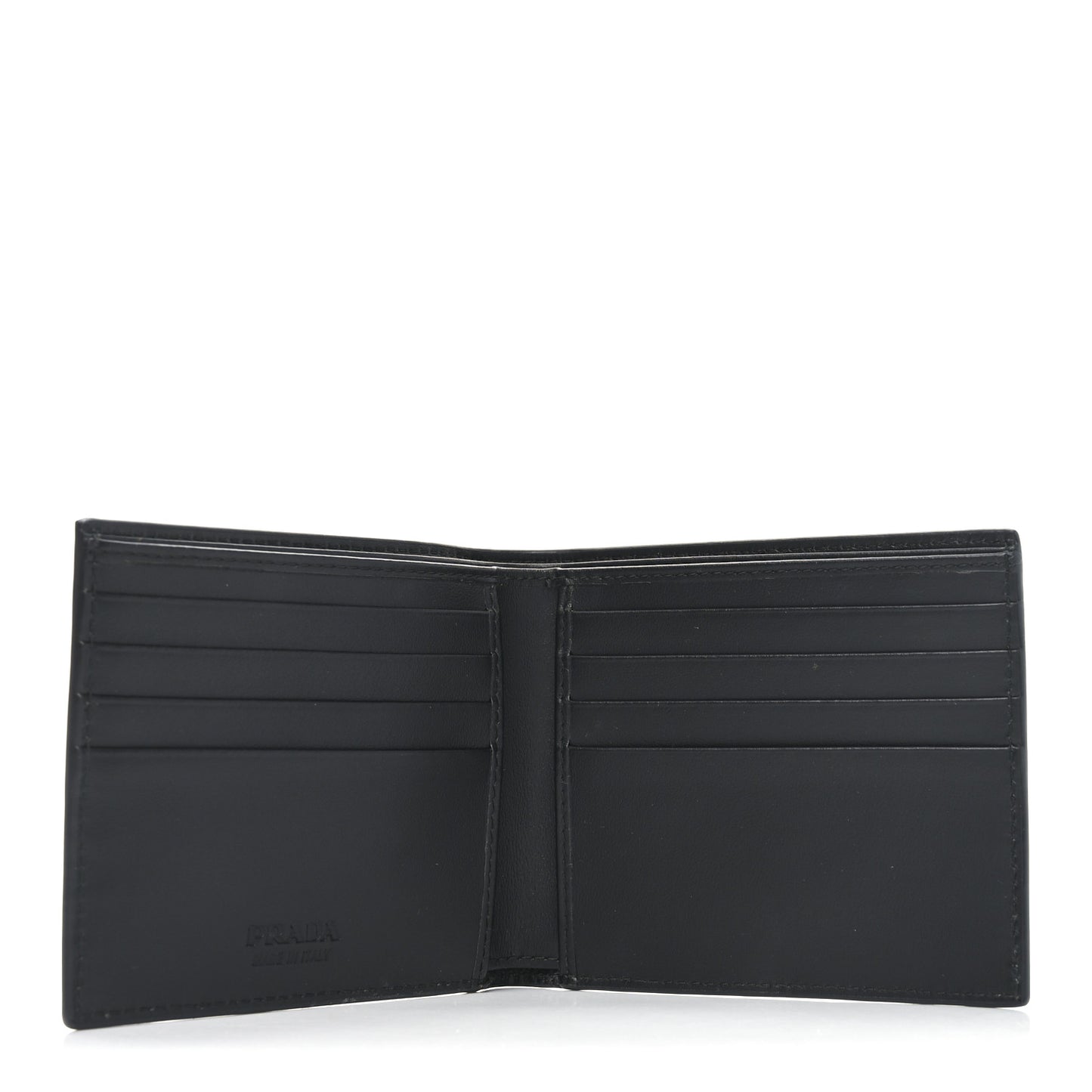 Spazzolato Triangle Bi-Fold Wallet Argento
