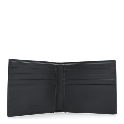 Prada Spazzolato Triangle Bi-Fold Wallet Argento 5 of 6