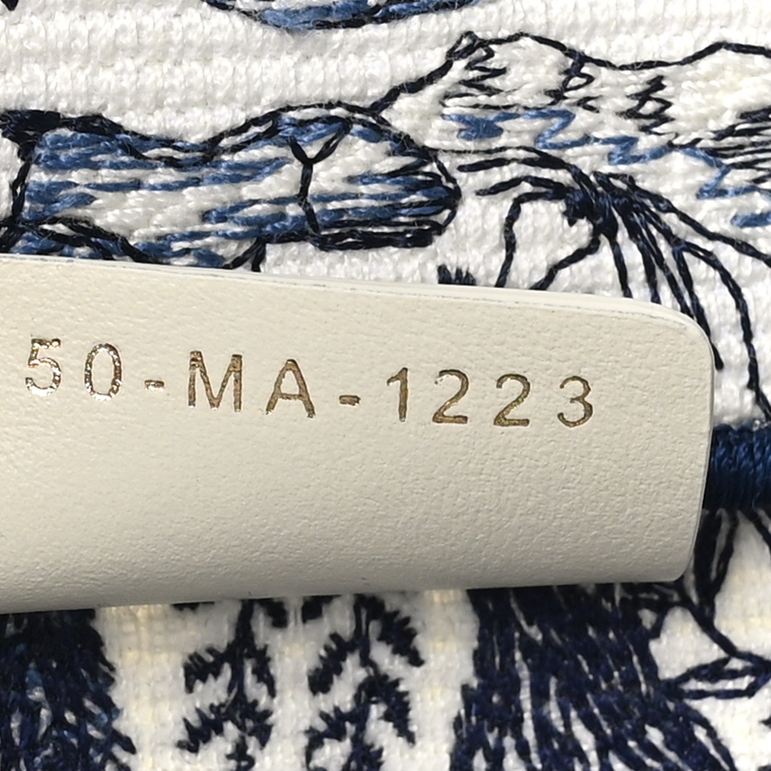 Christian Dior Canvas Embroidered Medium Toile de Jouy Soleil Book Tote Blue Multicolor 7 of 10