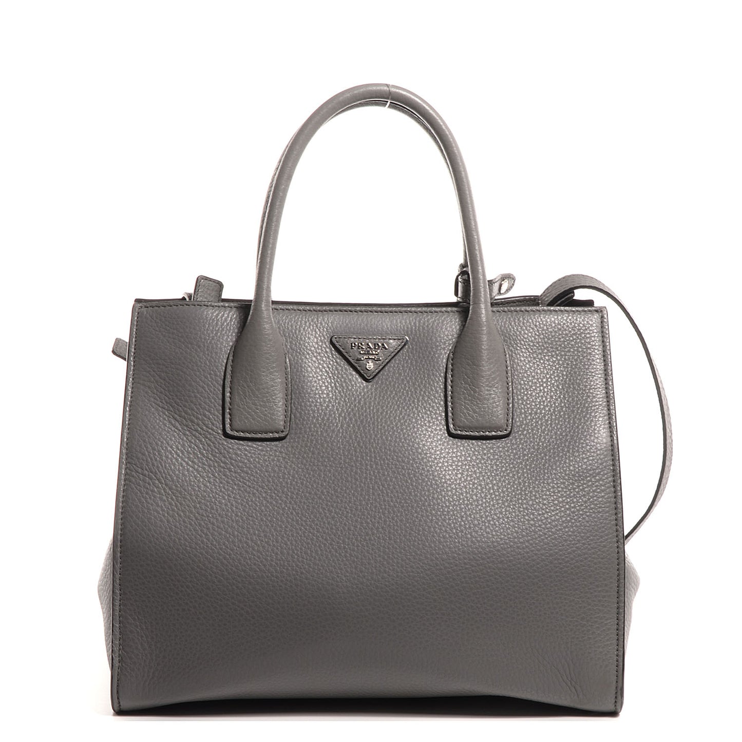 Vitello Daino Shopping Tote Marmo