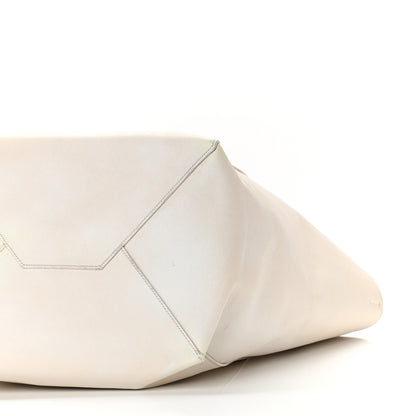 Celine Grained Calfskin Medium Horizontal Cabas Phantom White 8 of 8