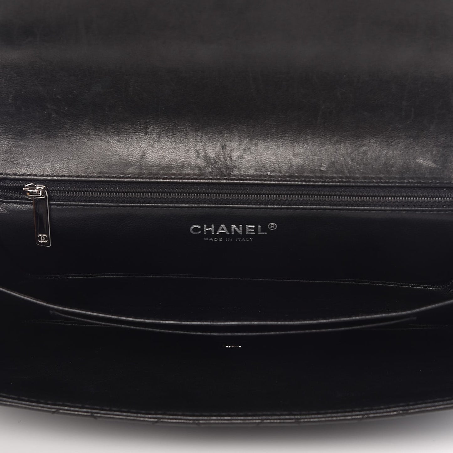 Lambskin Quilted Boy Accordion Flap Bag Black