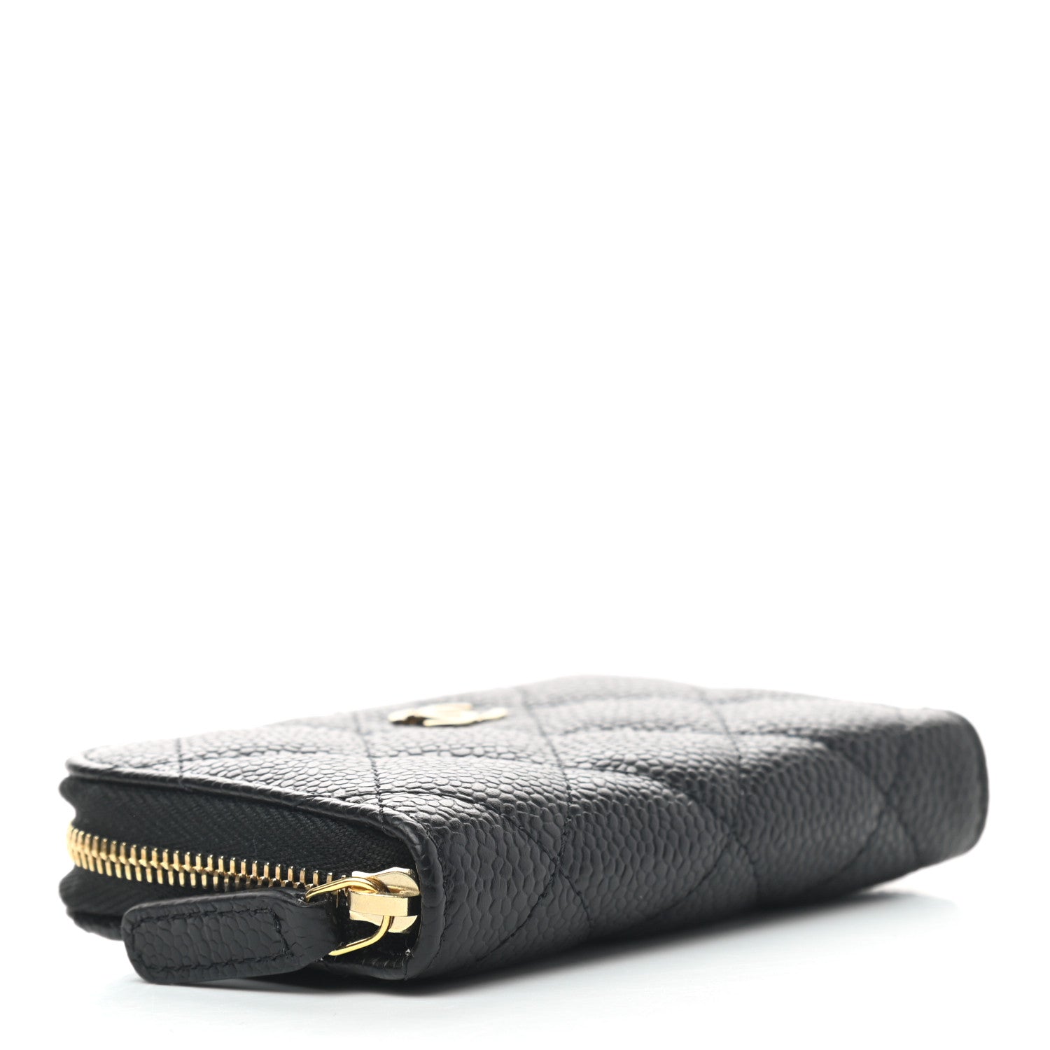 Chanel Caviar Quilted Zip Coin Purse Black 4 of 7