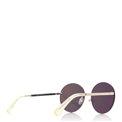 Chanel Mirrored Round Sunglasses 4216 Red 4 of 8