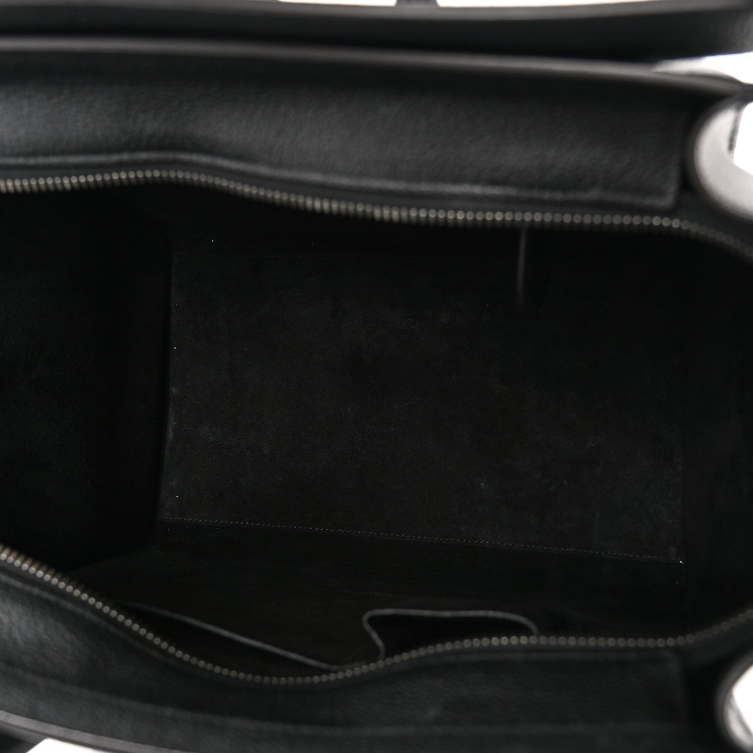 Celine Drummed Calfskin Mini Luggage Black 5 of 9