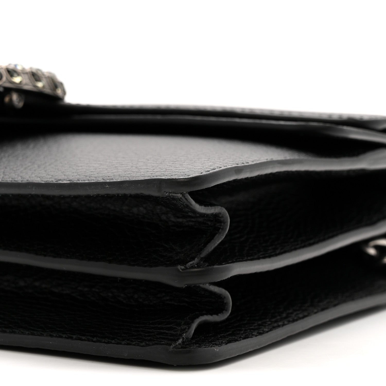 Gucci Pebbled Calfskin Small Dionysus Shoulder Bag Black 10 of 11
